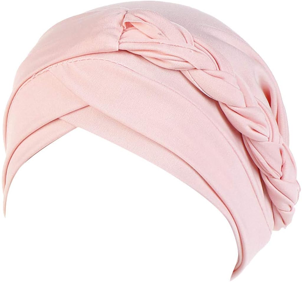 LENXH Solid Color Headscarf Hat Ladies Simple Headgear Autumn and Winter Warm Cotton Hat Casual Hat
