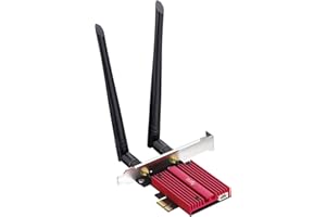 Cudy AX5400 Wireless WiFi 6E PCIe Card for PC, Bluetooth 5.2, AX210 Module Inside, Bluetooth 5.2/5/4.0, 802.11ax/ac/a/b/g/n, 