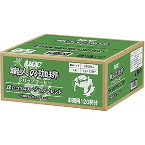 【Amazon.co.jp限定】UCC 職人の珈琲 ドリップコーヒー 深いコクのスペシャルブレンド 120杯