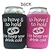 Honeymoon Survival Kit - Bride and Groom Cup Holders, Honeymoon Decision Dice and Do Not Disturb Door Hanger (Bundle of 3 Items)