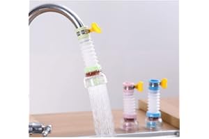 4every 360°Rotating Faucet Nozzle Water Filter 3PCS Filter Sprayer Faucet Water Saving Device Pressurized Shower Faucet Accessories Household Kitchen Faucet Filter Silicone Mouth Long Service Life