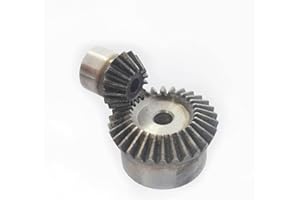 HJZ-US 2Pcs Set Bevel Gear 1.5 Mod 1:2 (15T/30T) 90 ° Pairing Heavy Duty Motor Metal Gear