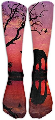Knee High Socks Elephant Long Sports Tube Stockings For Mens Women All Sport Holiday