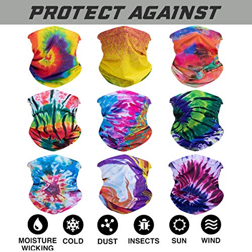 Toes Home Outdoor Magic Headbands Bandana Scarf Neck Gaiter Hairwraps Face Mask UV Resistence Seamless Headwear 9PCS