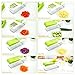 Mandoline Slicer Vegetable Slicer Chopper Dicer - Onion Cutter Chopper Pro - 8 Blades of Squeezer Julienne Slicer Grater -Kitchen Cutter for Multi Veggie, Food, Potato, Tomato, Cucumber, Cheese, Fruit