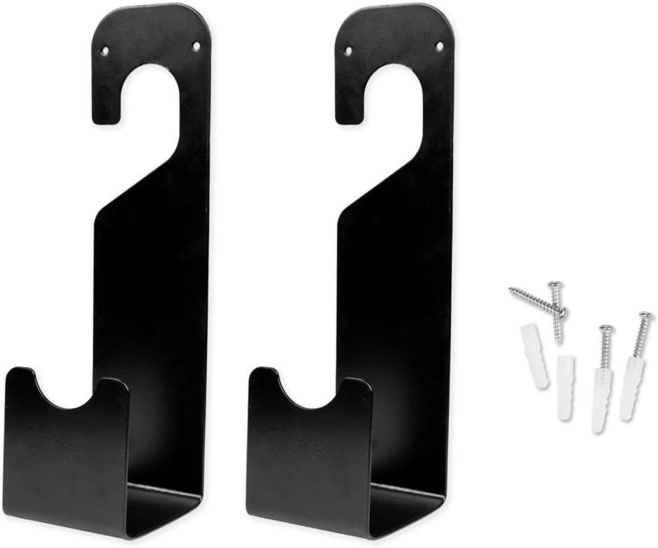 Hanging Garden Hose Holders Set of 2 - Wall Mounted Watering Hose Holders - Heavy Duty Portable Irrigation Hose Mounts - Garden Hose Hangers - Mounting Hardware Included