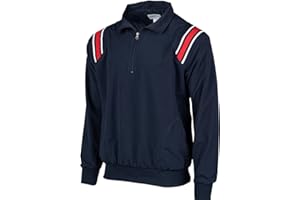SMITTY OFFICIAL'S APPAREL Smitty | BBS-320 | Major League Style | Baseball Water Resistant Microfiber Shell Pullover Umpire Jacket