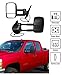 MaxMate 2007-2013 Chevy Silverado/GMC Sierra Towing Mirrors Pair Set Power Heated Glass with Convex Lens Telescoping Pickup Truck Side View Mirrors