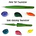 Quill On-Quilling Tweezers - Set of 2 - Quilling Tools-Combo of Fine Tip Tweezer and Self Closing Tweezer- Essential Quilling Tool