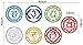 Vinyl Chakras Stickers (Set of 7 Pieces) Health Aum Meditation Yoga Meditation Symbol Art Wall Decals Home Decoration Mantra Meditation Carved Stickers