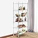 BestOffice Wire Shelf Adjustable Organizer 6 Wire Shelving Unit Metal Storage Shelves, NSF Utility Commercial Grade Heavy Duty 2100 LBS Capacity-18x48x72,Chrome