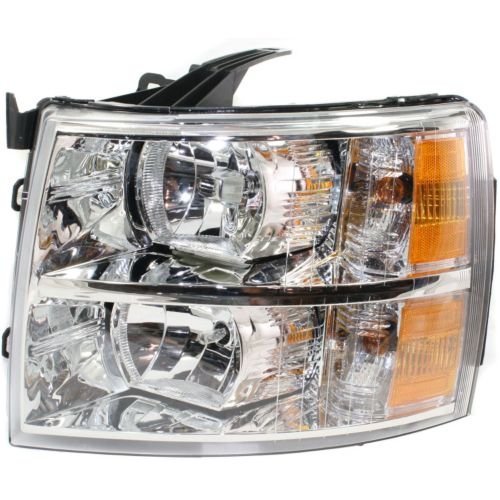 Click Here to See More Images Perfect Fit Group C100178 - Silverado P/U Head Lamp LH, Composite, Assembly, Halogen, New Body Style