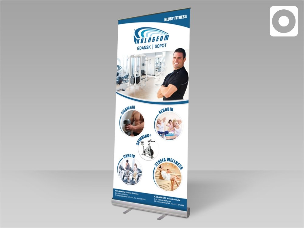 Neat Roll Up Banner Advertising Stand Amazon In Office Products