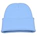 DIDKU Blue Beanie Knit Winter Hat The Blues Beanie Winter Hat Blue Baby Blue