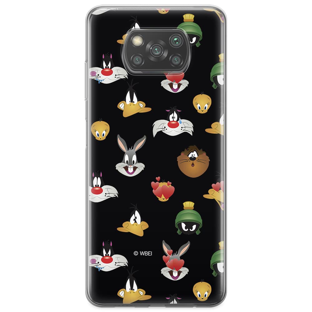 ERT GROUP mobile phone case for Xiaomi POCOPHONE X3 original and officially Licensed Looney Tunes pattern 007 optimally adapted to the shape of the mobile phone, case made of TPU