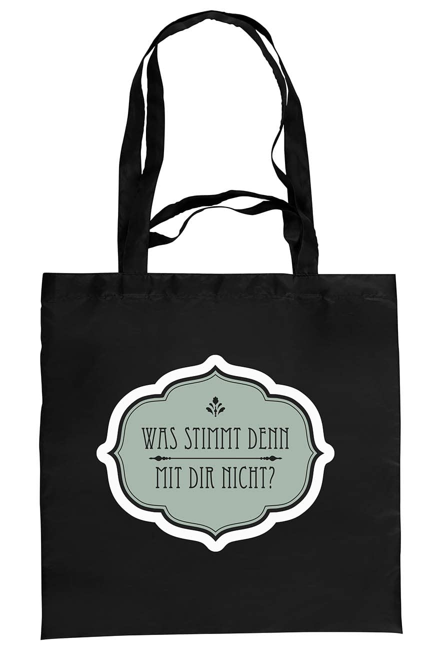 infinite by GEDA LABELS Unisex Shoulder Bag with German Language Products 40 x 40 cm Black, black