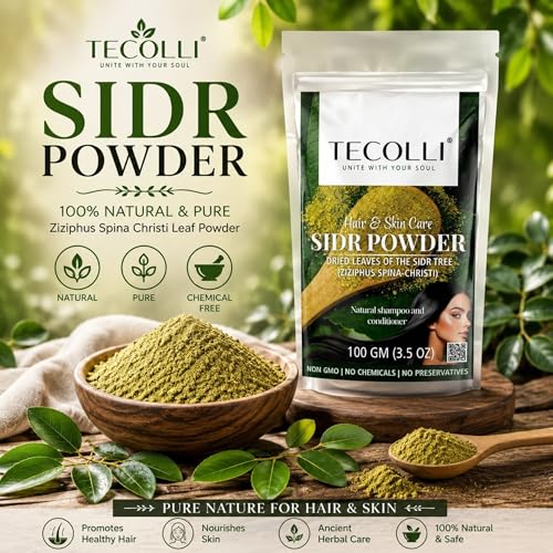 SIDR POWDER – A 100% Natural Herbal Cleanser & Conditioner for Hair Growth – 100g(Yemeni)
