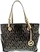 Michael Kors Holiday Jet Set North South Tote Black/Gold Handbag