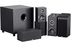 Monoprice 133831 Premium 5.1.2-Ch. Immersive Home Theater System - Black With 8 Inch 200 Watt Subwoofer