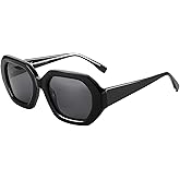 ZENOTTIC Trendy Polarized Sunglasses for Women: Designer Hexagon Sun Glasses for Ladies - Retro shades with UV400 Protection