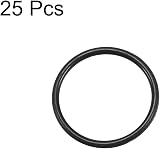 sourcing map FKM O Rings 13mm OD 11mm ID 1mm Width Seal Gasket Black 25 Pcs view 2