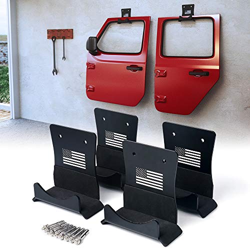 Xprite Wall Mount Door Storage Hangers with Rubber Lining, Aluminum