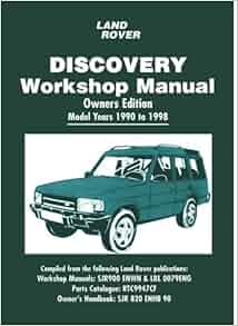 Land Rover Discovery Workshop Manual 1990-1998: Brooklands Books Ltd