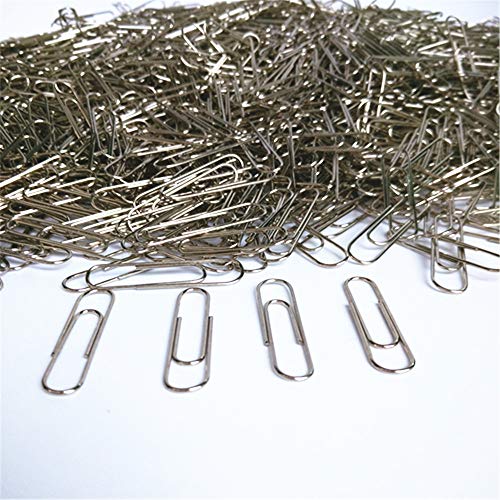 100Pcs Paper Clips Pulison Silver Office Paper Clip School Supplies Study Article Assorted Sizes Silver Paperclips for Office School Clips and Personal Document - Thumbnail 2