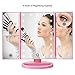 Ceenwes Makeup Mirror Trifold Touch Screen Vanity Mirror with 21 LED Lights Lighted makeup mirror with 4 Magicfly 10/3/2/1X Mirror Dual Power Supply 180°Adjustable Stand Light Up Mirror for Cosmetic