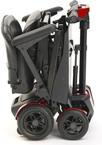 DRIVE DeVilbiss 4 Wheel Red Auto Folding Scooter - Image 4