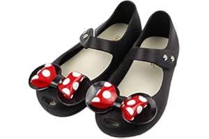 iFANS Girls Sweet Dot Bow Princess Sandals Shoes Mary Jane Flats for Toddler/Little Kid