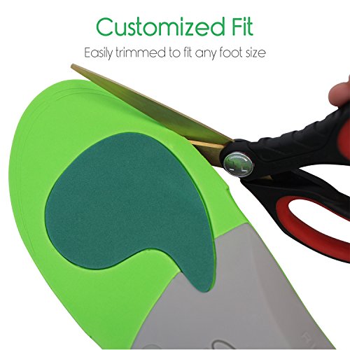 Orthotics for Plantar Fasciitis - Arch Support Insoles Shoe Inserts for Comfort & Relief from Flat Feet, High Arches, Back, Fascia, Foot & Heel Pain - Full Length - Plantar Plus by ViveSole (Small)