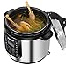 Zenchef 14-in-1 NEWEST 6 Qt Multifunctional Stainless Steel Electric Pressure Cooker 1000W w/LED Display Screen, Slow Cooker, Rice Cooker, Sauté, Steamer, Yogurt Maker & Food Warmer