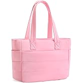 AMXNX Corduroy Tote Bag for Women Crossbody Bags Lightweight Handbags Shoulder Bag with Zipper Pockets for Work Shopping