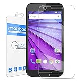 Moto G (3rd Gen) Screen Protector, Maxboost [Tempered Glass] Premium Durable Glass Screen Protector For Motorola Moto G 3rd Generation - 0.3mm Screen Protection Case Fit
