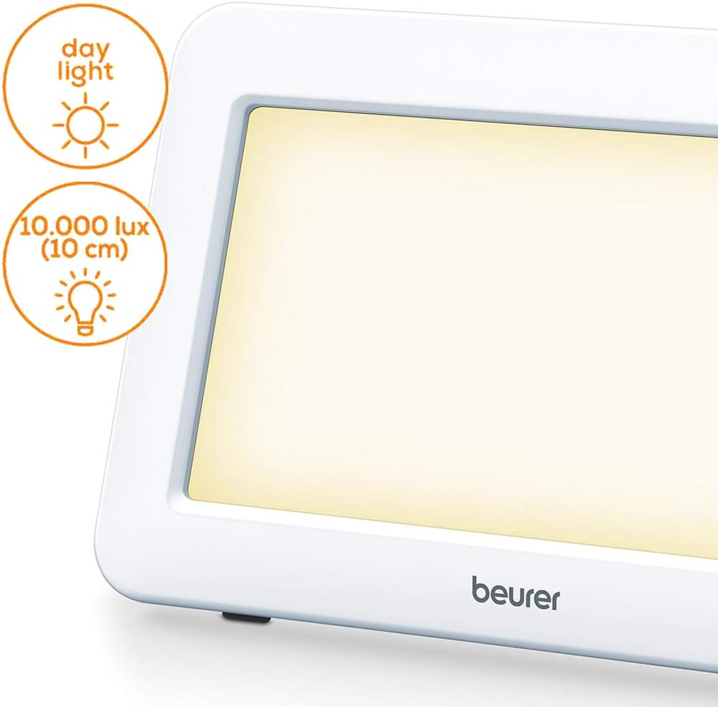 Beurer TL20UK Ultra-Compact LED SAD Lamp Helps Manage Seasonal Affective Disorder By Simulating Daylight At 10,000 Lux, Adjustable Stand, Medically Certified - Image 4