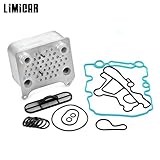 LIMICAR Engine Oil Cooler Kit Compatible with 2003 2004 2005 2006 2007 Ford F250 F350 F450 E250 E350 Powerstroke Diesel 6.0L