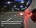 WISLIGHT LED Emergency Roadside Flashing Flares Safety Strobe Light - Road Warning Beacon, Magnetic Base, Detachable Stand, Storage Case (2 Cases = 4 PCS, Battery Not Included)