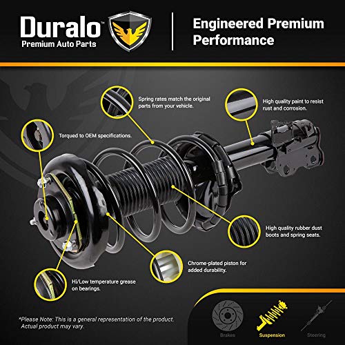 New Pair Duralo Front Strut & Spring Assembly For Buick Lucerne 2006-2011 - Duralo 1192-1370 New