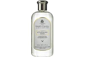 Truefitt & Hill Athenian Water, Traditional Friction for Fine Hair, Light and Zesty Fragrance, Stimulating and Purifying Scalp Tonic, Provides a Light Hold - 6.7 oz.