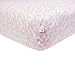 Burt's Bees Baby - Fitted Crib Sheet, Girls & Unisex 100% Organic Cotton Crib Sheet for Standard Crib and Toddler Mattresses (Pink Bees & Leaves Print)