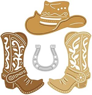 Sombrero de vaquero Botas Troqueles de corte de metal Arte de