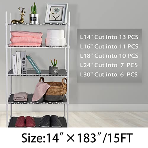 Pantry Shelf Liners for Wire Shelving Thick Shelf Liner Roll 14 INCH