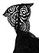Choies Women's Black Lace Cupped Cap Sleeve Crop Top