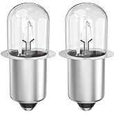 Fugedox XPR18 18v 0.6A Xenon Flashlight Bulb- 2 Pack | For DW9083 DW908 DW919 DC509 Flashlights, Ridgid 18 Volt Cordless Flashlights And P703 / P704 Cordless Lithium Worklights