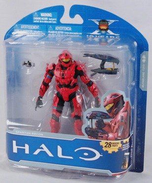 Halo McFarlane Toys Anniversary Series 1 ADVANCE Exclusive Action Figure RED Spartan Recon