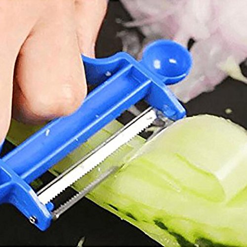 Anshinto Vegetable Peeler 3pcs Potato Peeler Fruit Vegetable Spud Speed Slicer Cutter Multifunctional Peeler for Apple Pear Kiwifruit Carrot Hard KItchen Tool (Multicolor) - Thumbnail 2