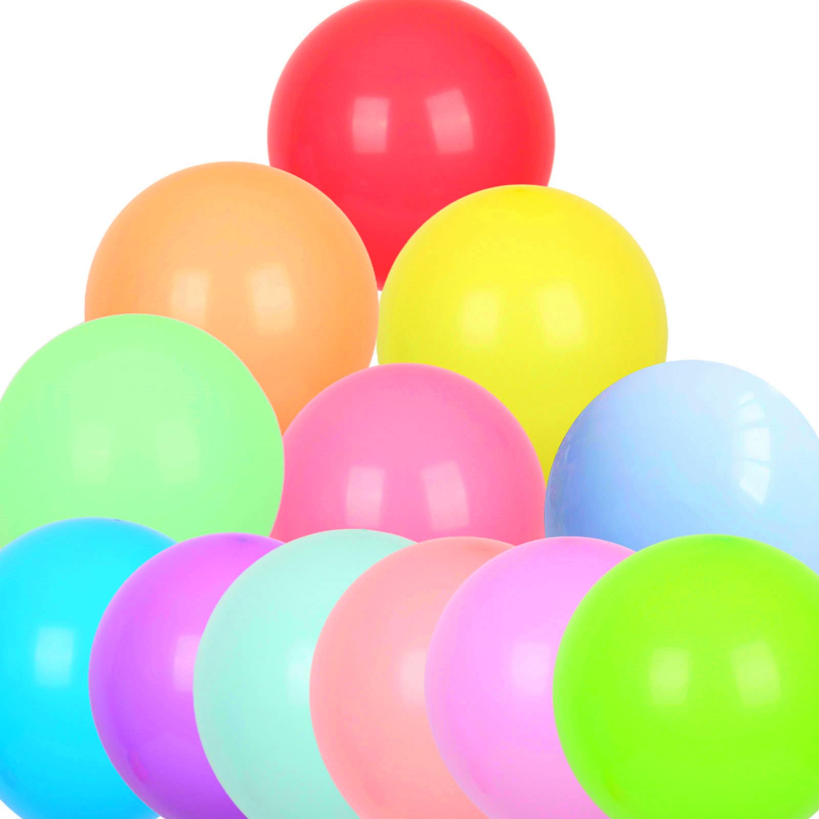 12 Pcs 18 Inch Multicolor Macaron Pastel Latex Balloons,Romantic Balloons Big Colourful Balloon Decorations Party Balloons for Wedding Birthday Party Halloween Christmas Baby Shower Carnival