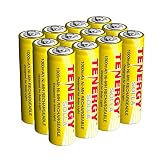 Tenergy Solla Rechargeable NiMH AA Battery, 1000mAh Solar Batteries for Solar Garden Lights, Anti-Leak, Outdoor Durability, 5+ Years Performance, 12 PCS, UL Certified