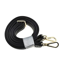 HAHIYO Adjustable Smooth Black Leather Purse Chain